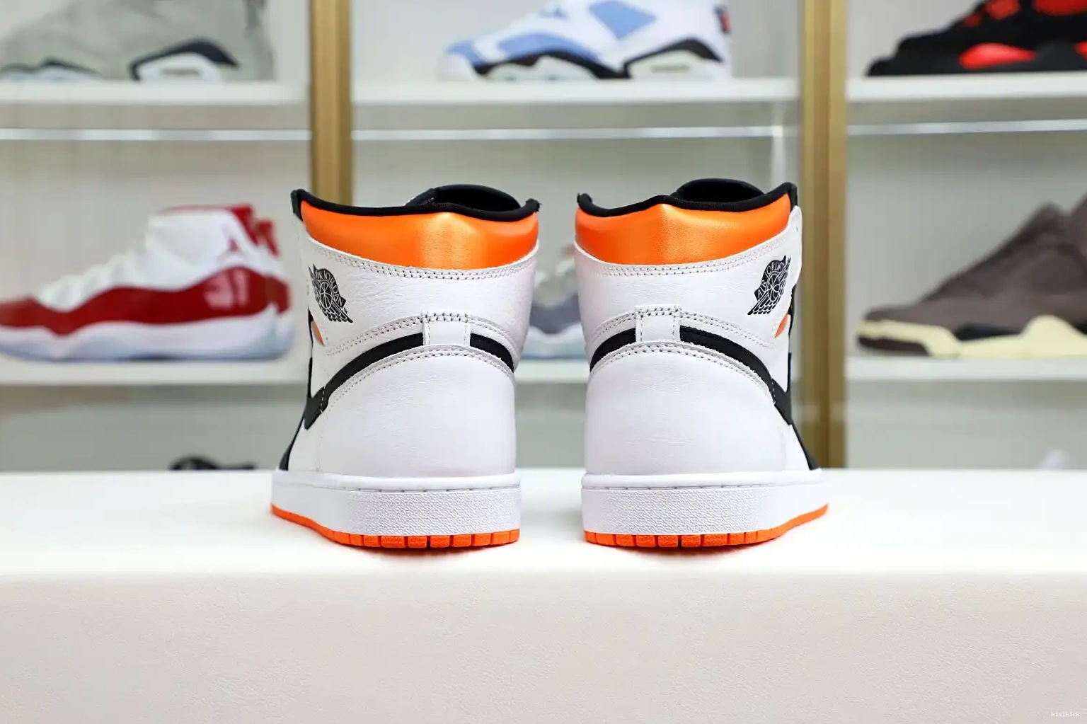 Orange' OG Kimikick 1 Retro Air High Electro Jordan 0604